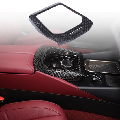 Real Carbon Fiber Center Console Gear Shift Panel Trim For BMW 5 Series G60 24+ 3