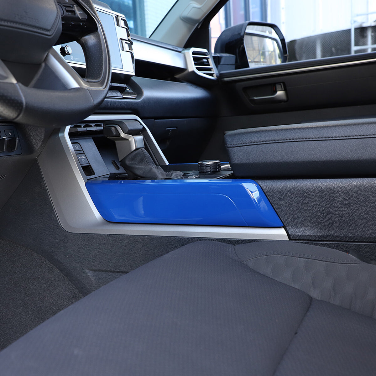 ABS Blue Car Center Panel Trim Interior Accessories For Toyota Tundra 2022-2026 - Variants 11-14 7