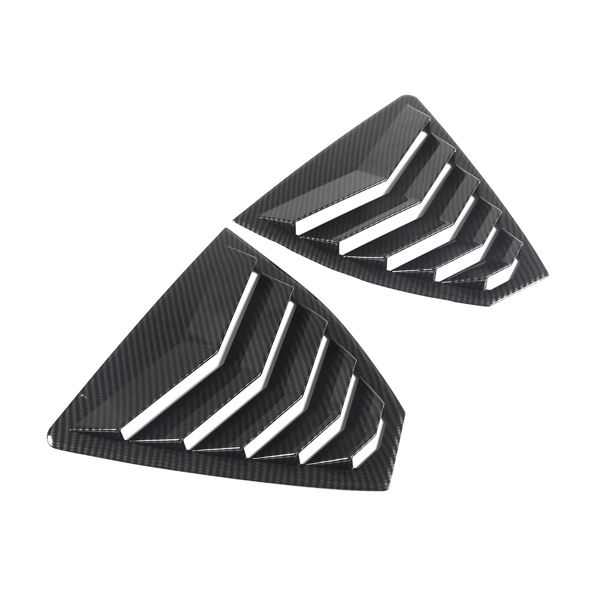 ABS Carbon Fiber Side Window Louver Shutter Cover For Subaru WRX 2022-2024 15