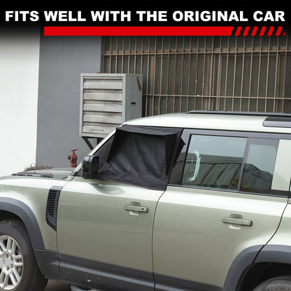 Block Shades Front Car Door Window Cover Sun Protection For LR Defender 2020+ US 8