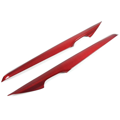 Red Real Carbon Fiber Full Interior Set Decor Trim Kit for Corvette C8 20-25 - Styles 41-45 47