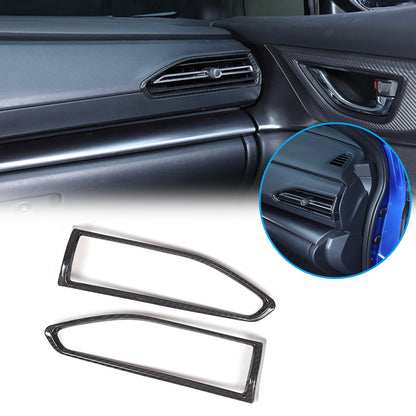 Real Carbon Fiber Interior Side Air Vent Outlet Cover For Subaru WRX VB 22-24 18