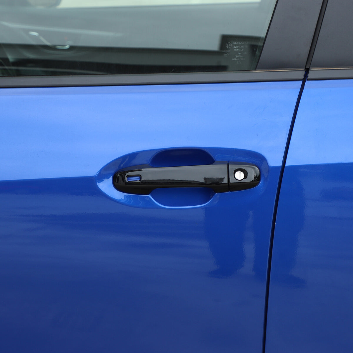 Glossy Piano Black Exterior Door Handle Window Louver Trim For Subaru WRX 22-25 42