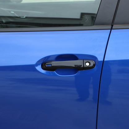 Glossy Piano Black Exterior Door Handle Window Louver Trim For Subaru WRX 22-25 42