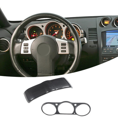 ABS Carbon Fiber Dashboard Instrument Top Trim For Nissan 350Z Z33 2003-06 US 17