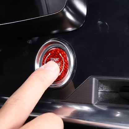 Red Real Carbon Fiber Interior Trim for Corvette C8 20-25 17