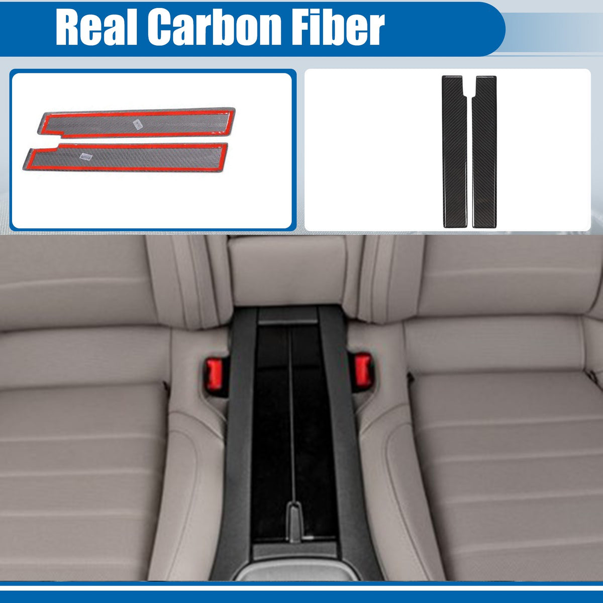 Real Carbon Fiber Rear Storage Panel Trim For Porsche Panamera 976 2024+ 1