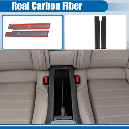 Real Carbon Fiber Rear Storage Panel Trim For Porsche Panamera 976 2024+ 1