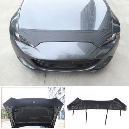 Black Car Bonnet Hood Bra Protector Mask Cover For Mazda MX-5 2016-2023 13