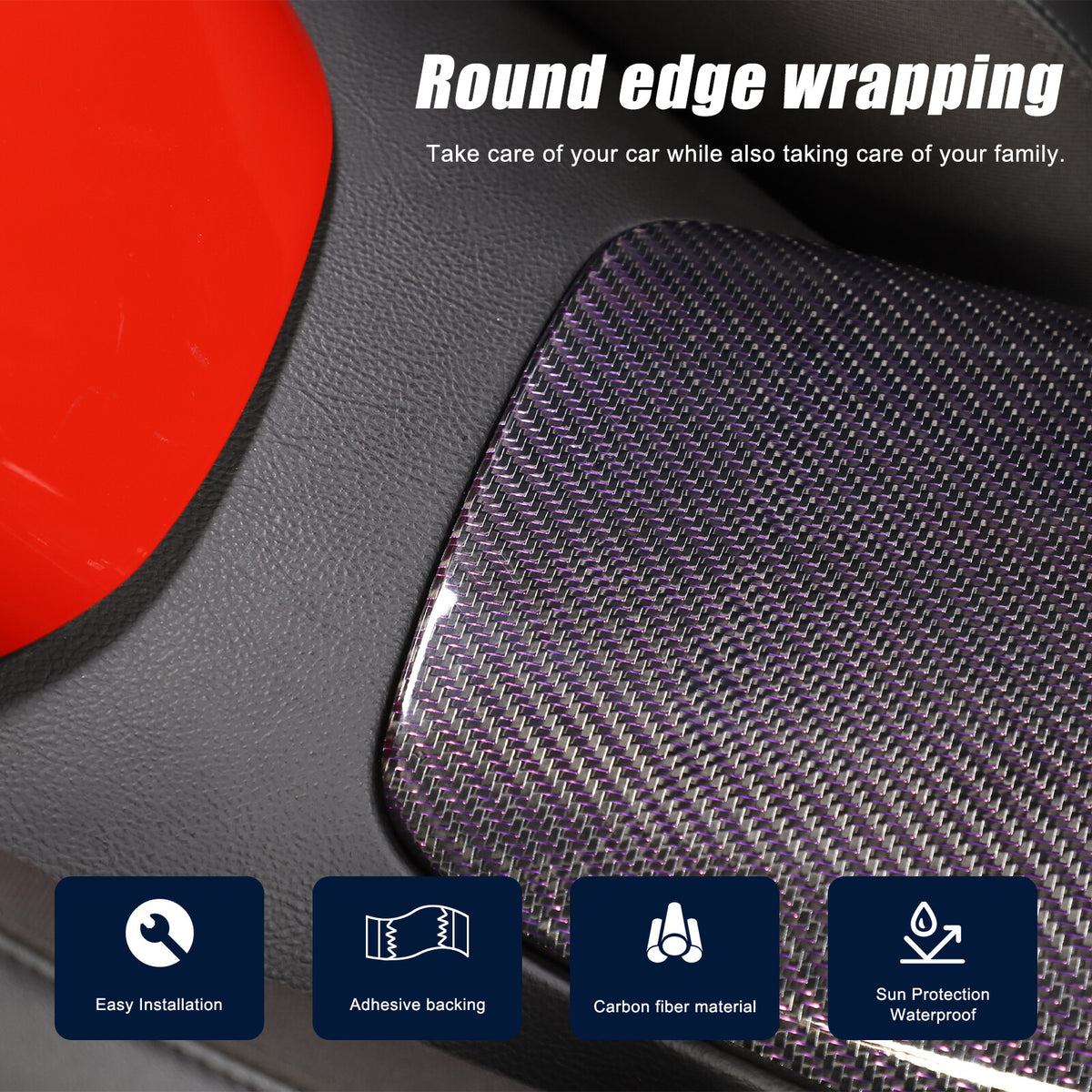 Real Carbon Fiber Center Console Armrest Box Cover Trim For Corvette C6 2005-13 4