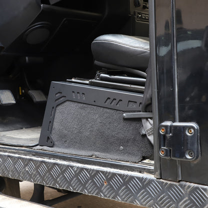 Black Seat Box Corner Carpet Mat Protector For Land Rover Defender L316 2004-18 10