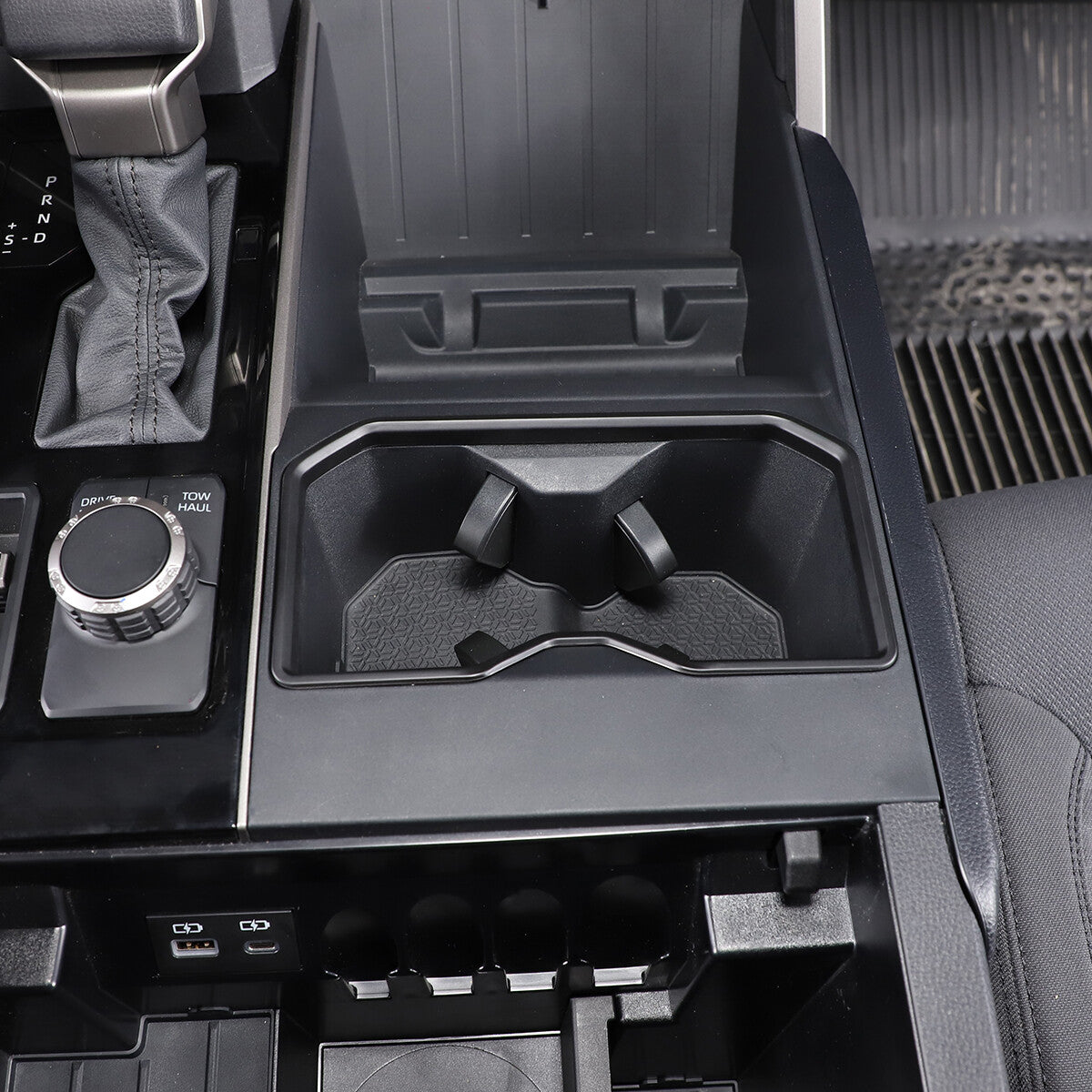 Matte Black ABS Interior Decoration Cover Trim Kit For Toyota Tundra 2022-26 US - Variants 16-20 12