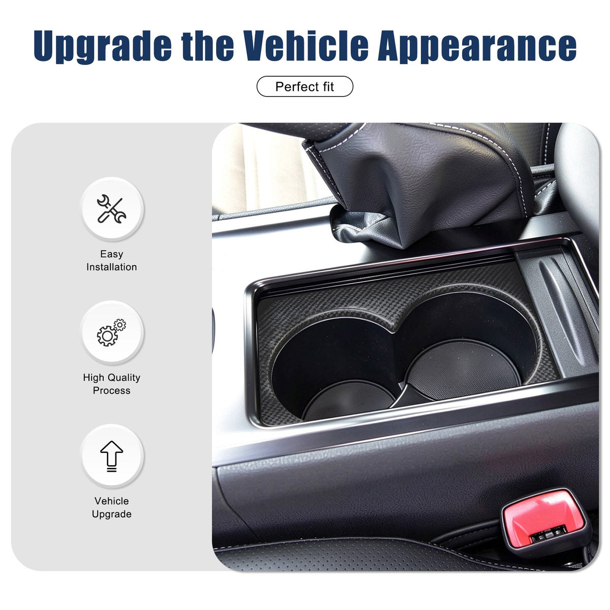 Matte Real Carbon Fiber Center Console Cup Trim For Nissan GTR R35 2008-2016 US 4