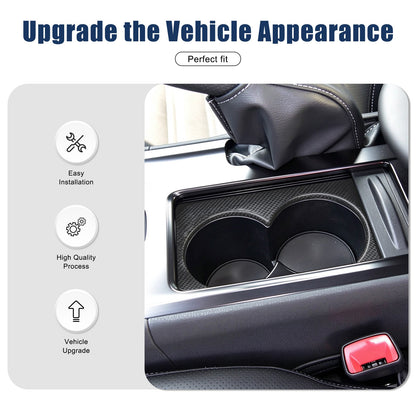 Matte Real Carbon Fiber Center Console Cup Trim For Nissan GTR R35 2008-2016 US 4