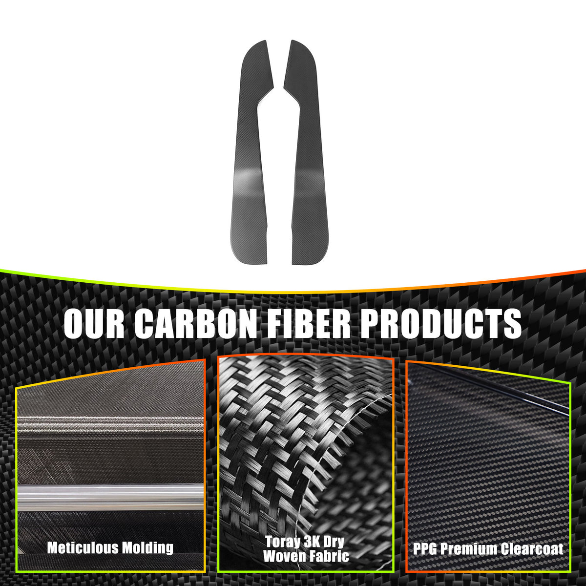 Matte Real Carbon fiber Interior Door Anti-Kick Trim Cover For Lotus EMIRA 22-25 17