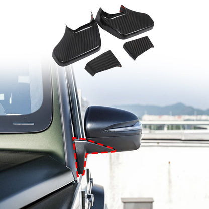 Real Carbon Fiber Rearview Mirror Base Cover Trim For Benz G-Class W465 2025 US 2