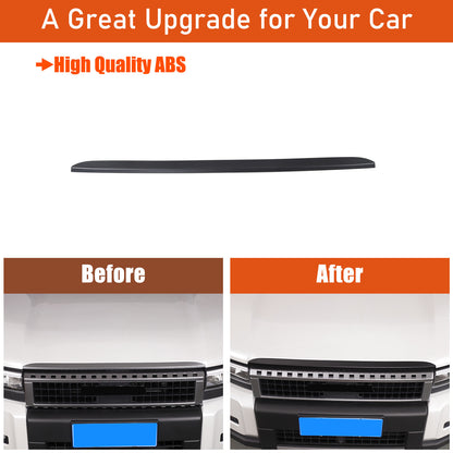 Matt Black Front Grille Upper Engine Hood Trim For Toyota Land Cruiser LC250 24+ 15