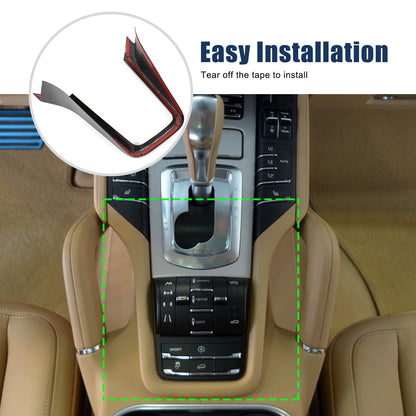 Real Carbon Fiber Center Gear Shift Cover Trim For Porsche Cayenne 958 11-17 US 5