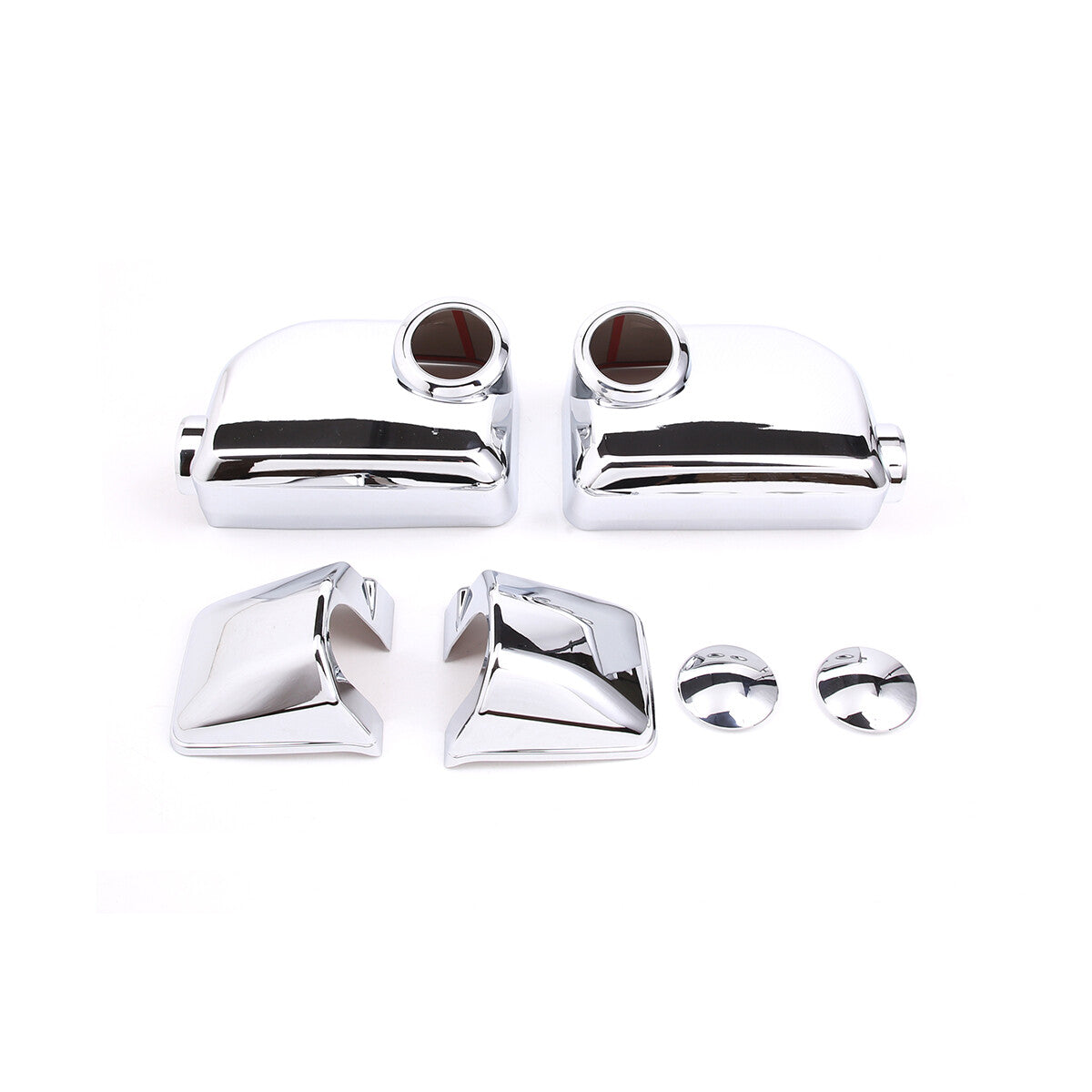Silver Exterior Rearview mirror base cover trim For Toyota FJ Cruiser 2007-2021 9