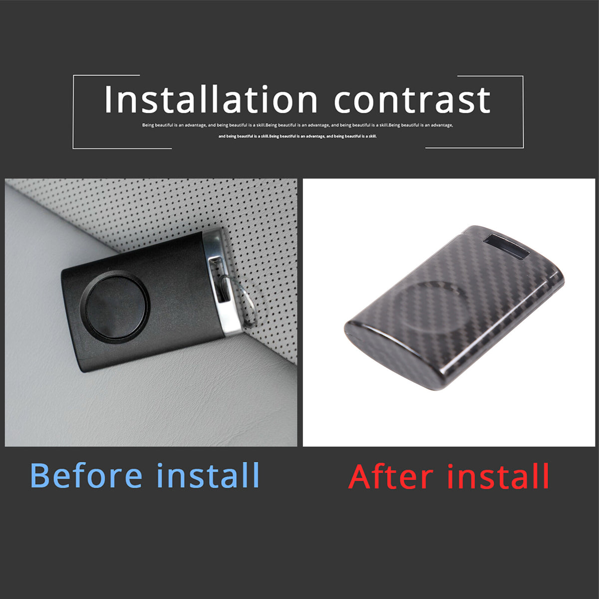 ABS Carbon Fiber Interior Exterior Cover Trim Kit For Corvette C6 2005-2013 5