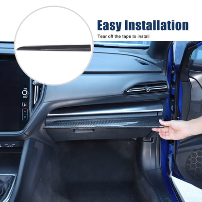Real Carbon Fiber Console Dashboard Trim Cover For Subaru WRX STI VB 22-26 US 14