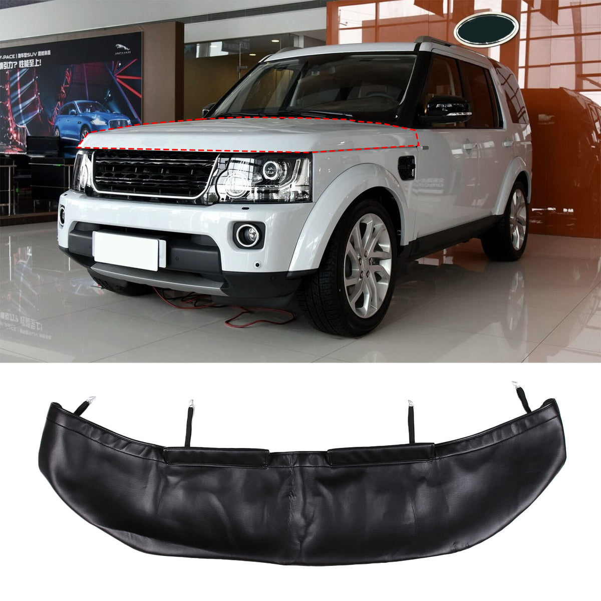 Car Bonnet Hood Bra Protector Mask Cover For Land Rover Discovery 3&4 04-16 US 4