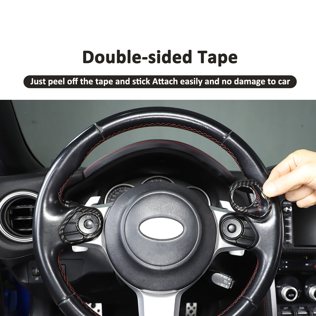 ABS Carbon Fiber Interior Center Console Trim Set For GR86/BRZ 2022-2024 US - Variants 16-16 11