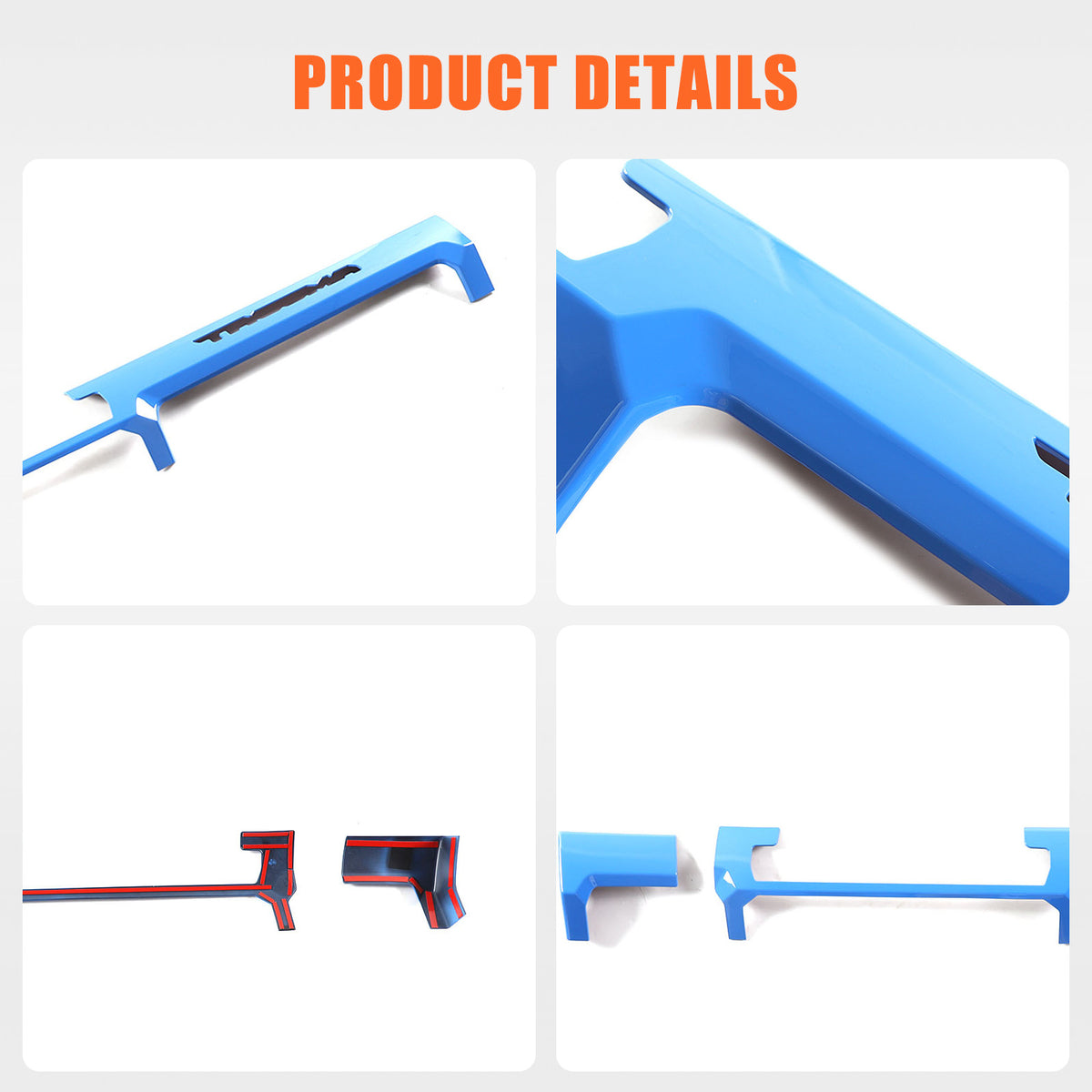 Blue ABS Console Center Dashboard Cover Trim For Toyota Tacoma SR SR5 2024-2025 15