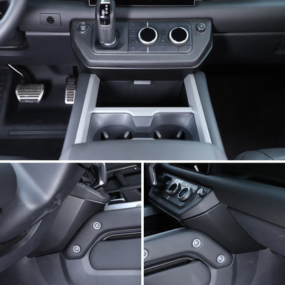 Matte Black ABS Center Console Knee Side Panel Trim For LR Defender L663 2025+ 23