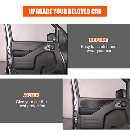Carbon Fiber Door Armrest Side Panel Trim Sticker For Nissan Frontier 2005-2021 20