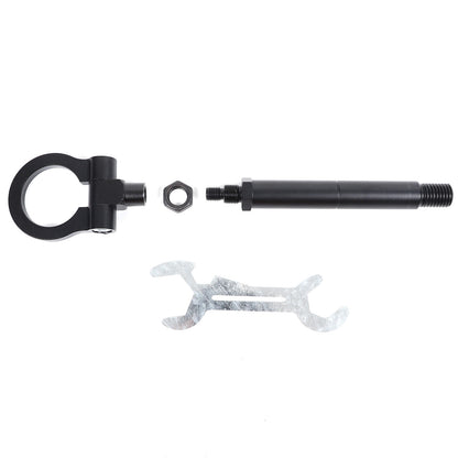 Black Aluminum Front & Rear Bumper Track Racing Tow Hook Trailer For Corvette C8 12
