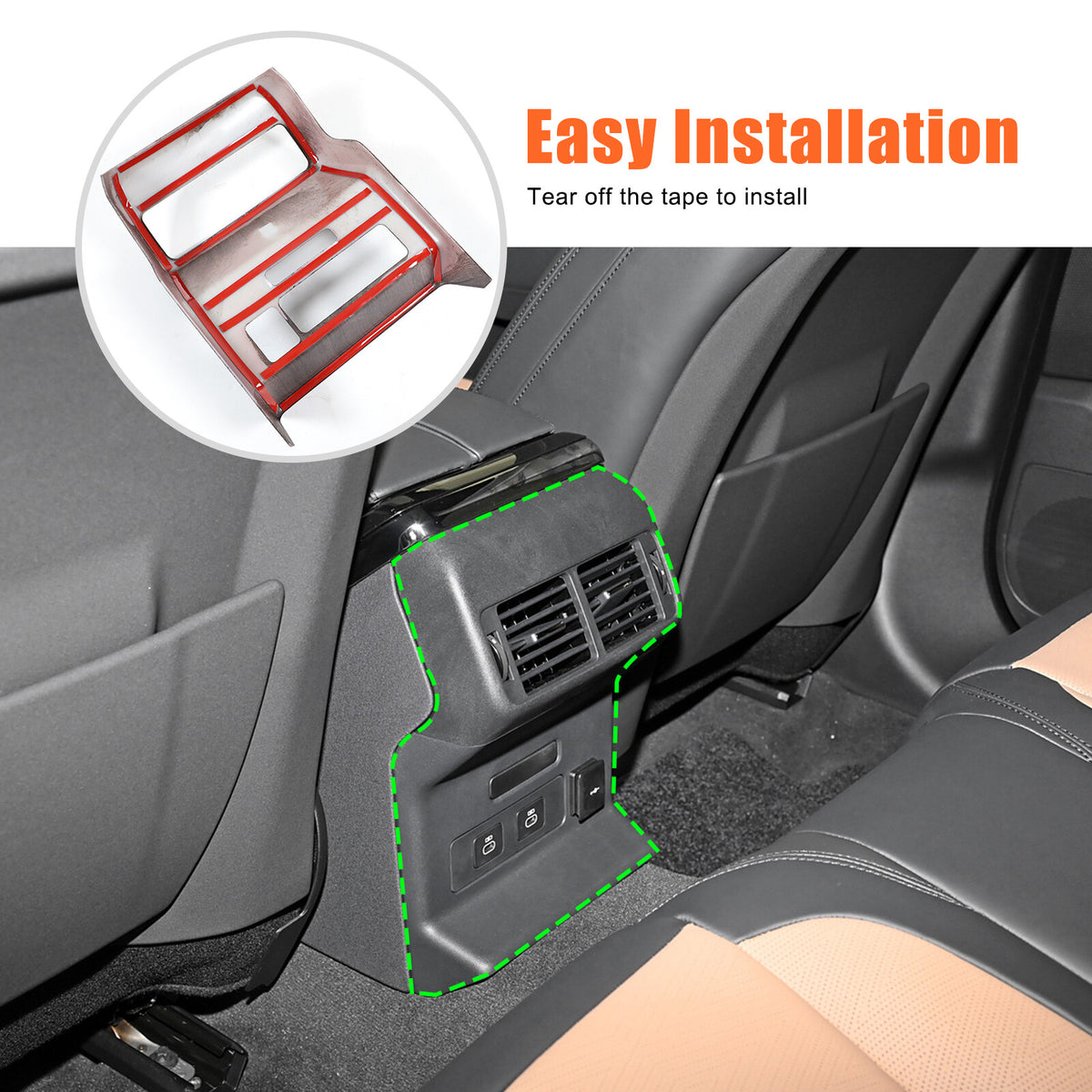 Grain Rear Air Vent Outlet Trim Cover For Range Rover Velar L560 2024+ 5
