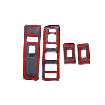 For Hummer H2 2003-07 Window Lift Switch Frame ABS Carbon Fiber Color US 12