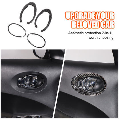 Soft Carbon Fiber Interior Center Console trim Sticker For Nissan Juke 2011-2019 19