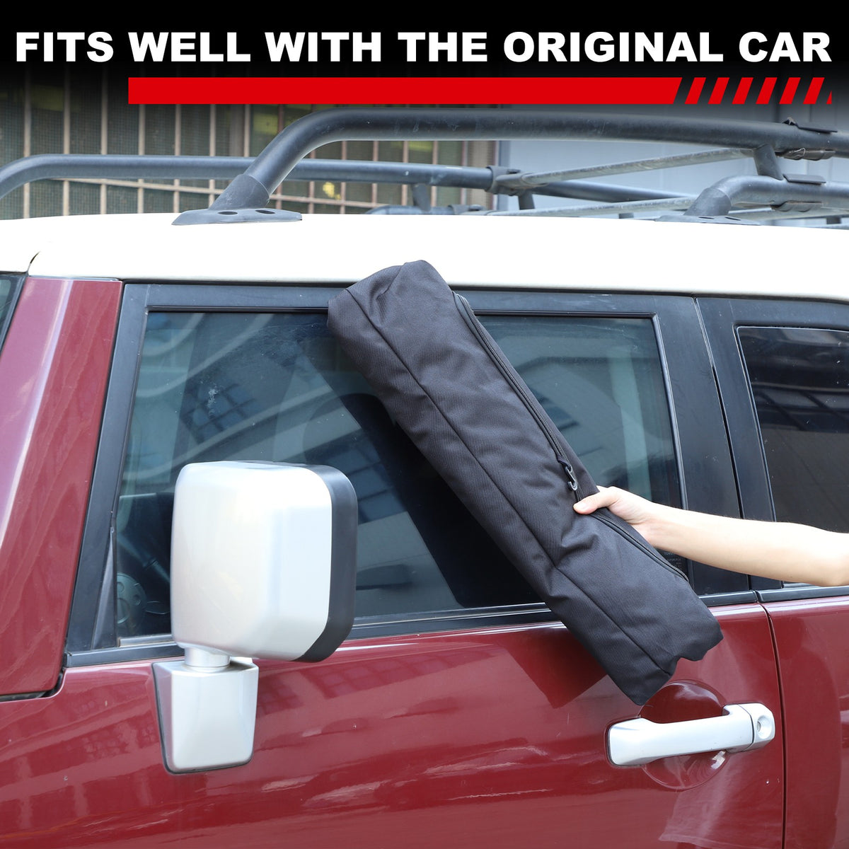 Front Door Window Sun Shade Cover For Toyota FJ Cruiser 2007-2021 7