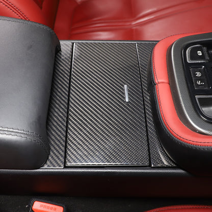 Real Carbon Fiber Interior Center Console Panel Trim For Jaguar F-TYPE 2013-24 10