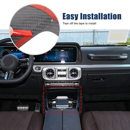Real Carbon Fiber Center Console Gear Shift Panel For Benz G-Class W463 2025 US 5