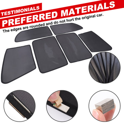 Car Window Screen Sun Shade Mesh Cover Windshield For Nissan Titan 2016-23 US 2