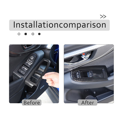 Carbon Fiber ABS Interior Full Cover Trim Kit Set For Subaru WRX AT 2022-2025 - Styles 1-5 46