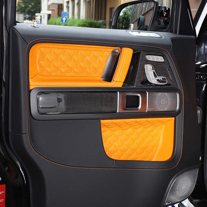 Matte Black Interior Inner Door Frame Cover Trim For Mercedes Benz G Class 19-20 10