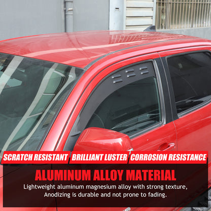Alloy Rear Window Ventilation Louver Shutter Trim For Toyota Tacoma 16-22 US 7