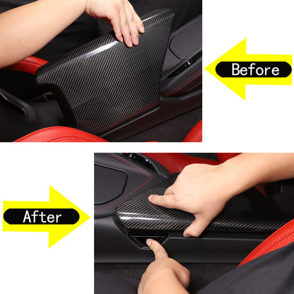 Real Carbon Fiber Interior Trim Cover For C8 Corvette Stingray Z51 Z06 Z07 20-25 105