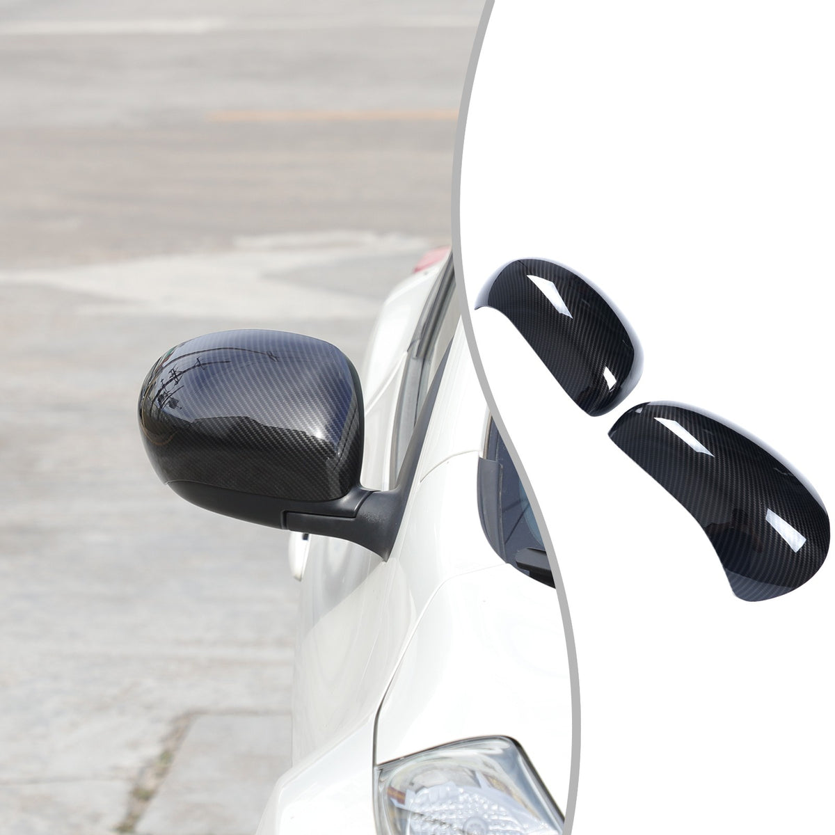 Carbon Fiber ABS Full Wrap Exterior Side Mirror Cover For Nissan Juke2010-2014 19