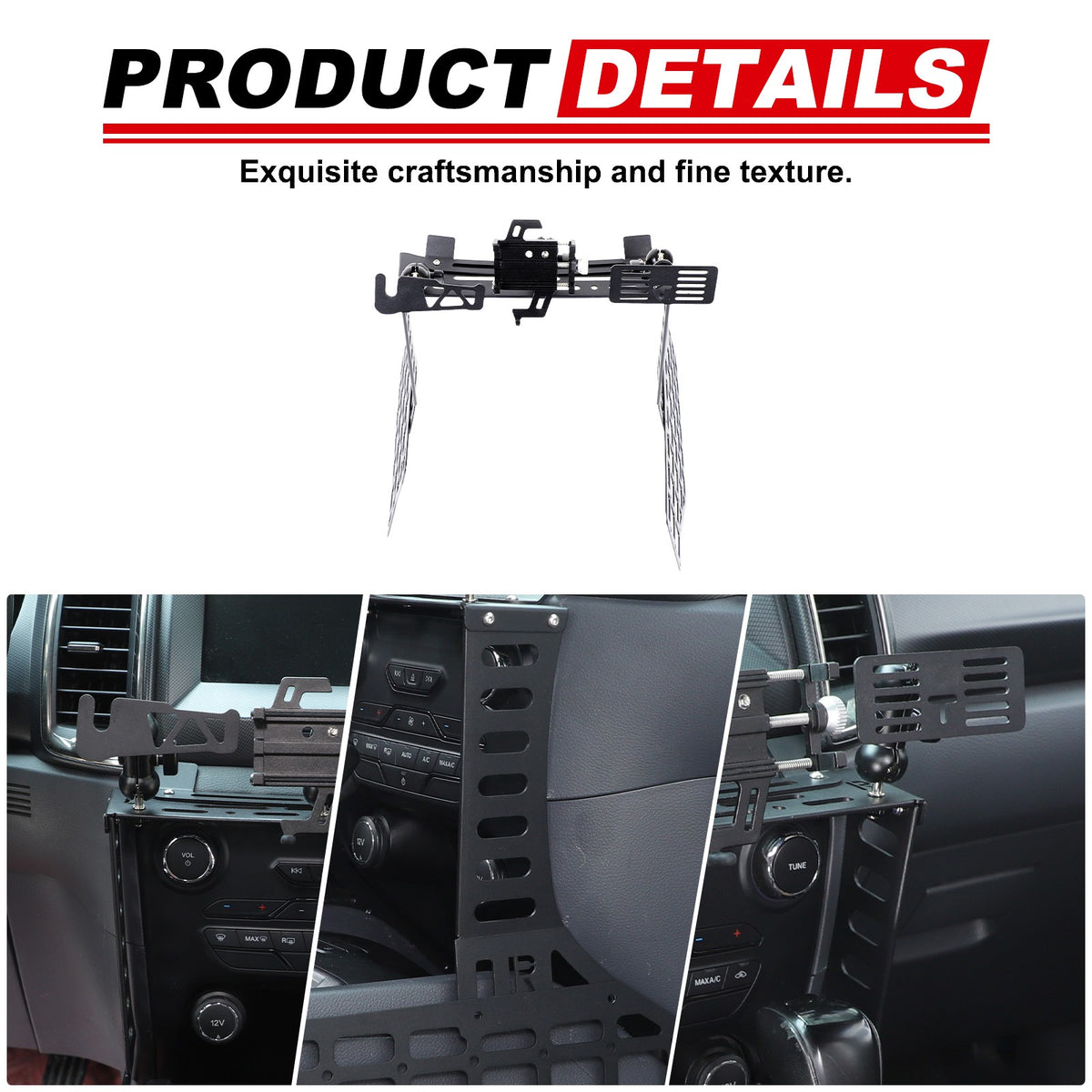 Off-Road Center Gear Shift Extension Platform For Ford Ranger T7 2015-2022 12