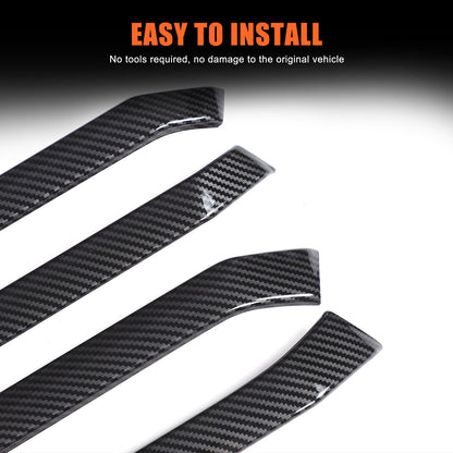 ABS Carbon fiber Interior door panel Trim Strip Cover For Toyota Tacoma 2024+ 9