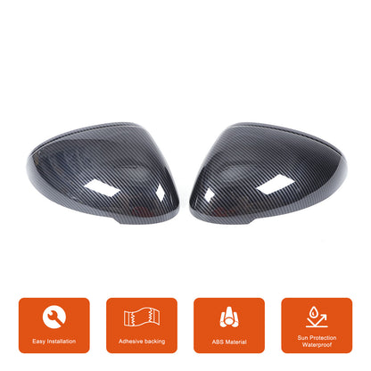 ABS Carbon fiber Side Rear Mirror Cover Caps Trim For Porsche Macan 2011-2021 US 6