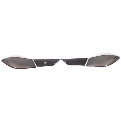 Smoked Black Rear Tail Light Guard Decor Cover Trim Bezel For Infiniti Q60 2016+ 10