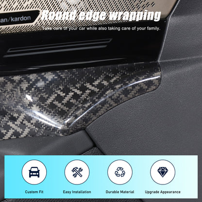 X Style Real Carbon Fiber Inner Front door Cover Trim For BMW 5 Series G60 2024+ 11