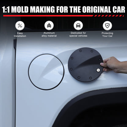 Locking Fuel Door Black Gas Tank Cap Cover Lock Key For Toyota Tundra 2022-2026 21