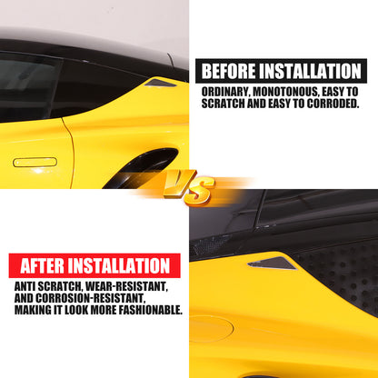 Alloy Exterior Rear Quarter Window Pillar Cover Trim For Lotus EMIRA 2021-2025 18